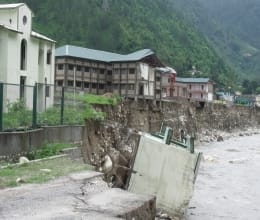 the boom of the Ganges Damage ITBP apartments