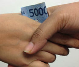 where what bribe is given in countries