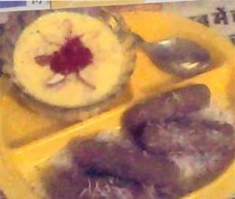 rice rolls with custard deep