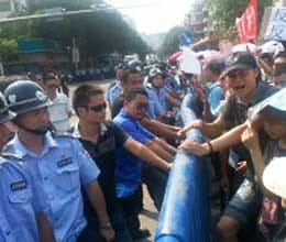 nuclear plants shut down after mass protests in china
