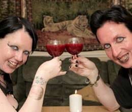 couple drinks each other's blood weekly
