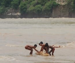 illegal mining in rivers