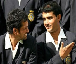 ganguly's advise, sachin should bow out on a   high