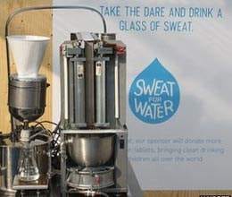 sweat drinking water 