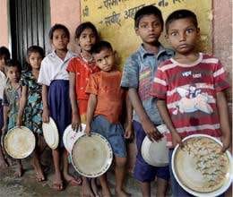 Midday Meal Rice get spoiled