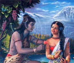 Shiva taught Parvati on Shivratri