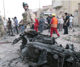 bomb explosion in iraq