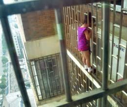 chinese rescuers free girl's head from window bars