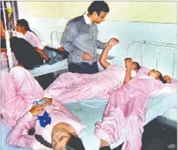 children fall sick after having pills