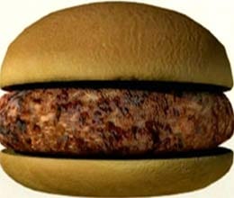 first lab meat burger