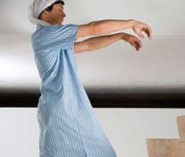 man shoots himself while sleepwalking