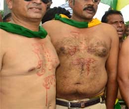 they wrote bundelkhand on their chest with blood
