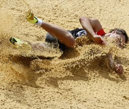 and washed national record in long jump