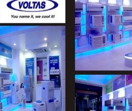 voltas new showroom opened in lucknow