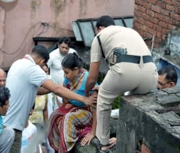 old house down on land disaster averted
