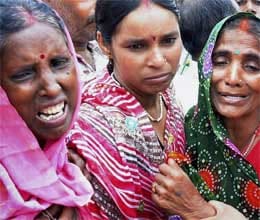 family of vijay rai sat on protest