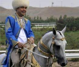 turkmenistan president participate in cycle race