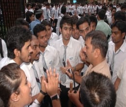 IMS student protest against rules