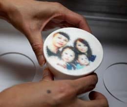 Café offers portraits on top of coffee