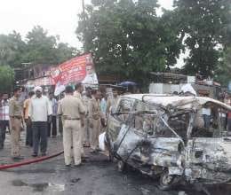 accident in junabganj, 4 died