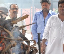 kapil dev's cricket coach dp azad funral