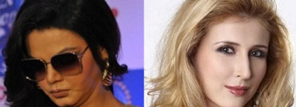 rakhi fights with claudia on reality show's set
