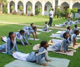 yoga camp in apisen girls memorial pg college