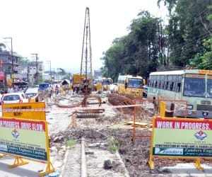 isbt dehradun flyover work stop