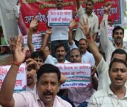 teachers on strike