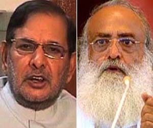 why asaram did not arrest, sharad yadav asked