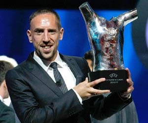 messi missed, Ribery wins UEFA best player award