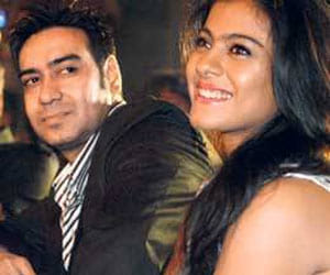 tanisha, kajol, ajay devgan