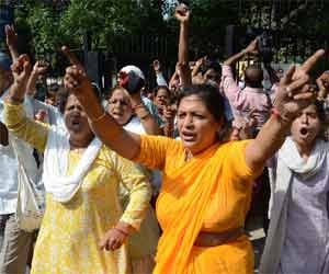 Demolition at asaram jaipur ashram 