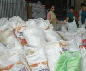 hostels student had Disaster relief material