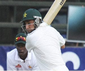 ajmal saves pakistan against zimbabw in fst test