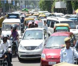 jam on karnal-asandh road