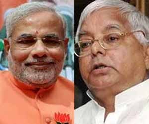 the butcher will shy from modi says lalu yadav