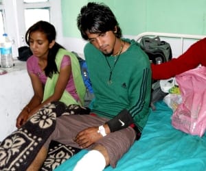 Three people injured in bear attack