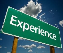 experience pays off