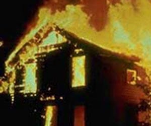husband burns house to escape having sex with wife