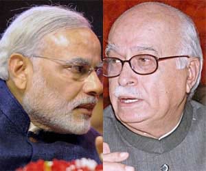 adwani compares modi with obama
