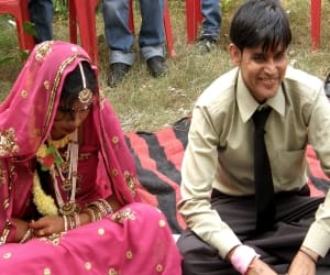 Hindu bride away from Muslim home 