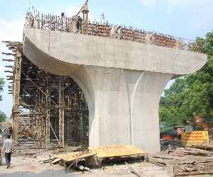 New yamuna bridge building starts after ls election