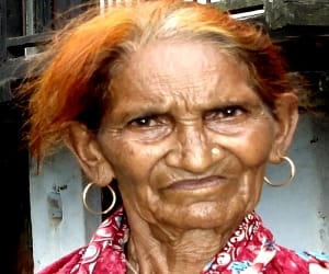 woman lives in the village single
