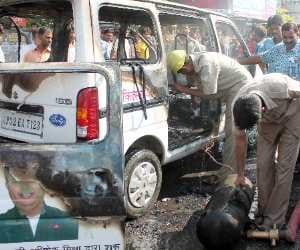 blast in ambulance of abhishek mishra