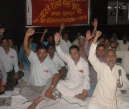 Route permits to private buses roared in protest