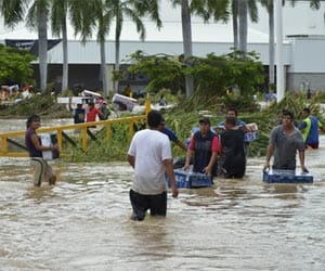 Indo - Pak, flood, rain, villages, Pathankot