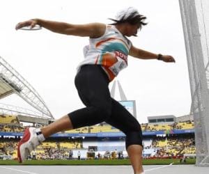 seema poonia hard practicing for 2014 cwg