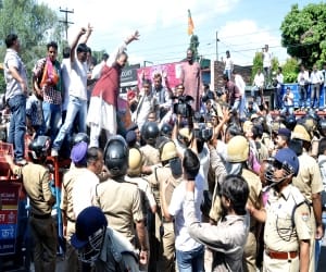 BJP leader in police custody
