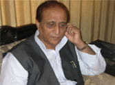 azam khan blamed rss